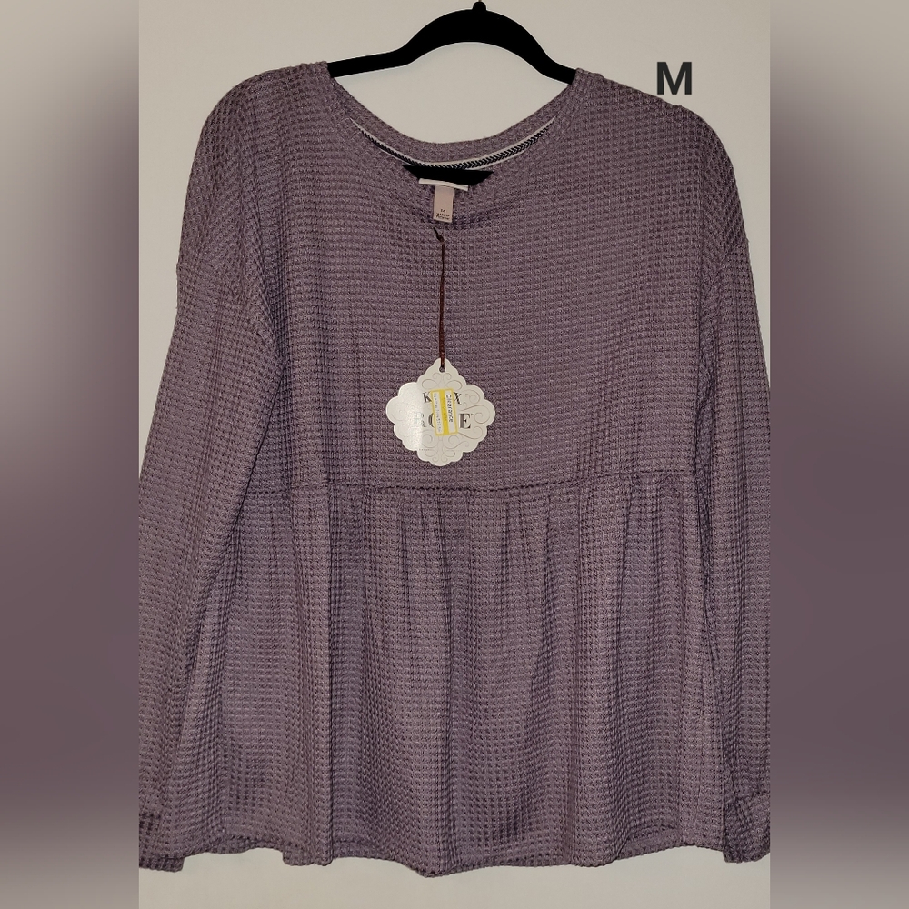 Long Sleeve Blouse, NWT, Size Medium